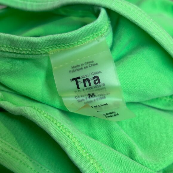 Tna Womens Bodysuit Size M Green Stretchy - Picture 3 of 6